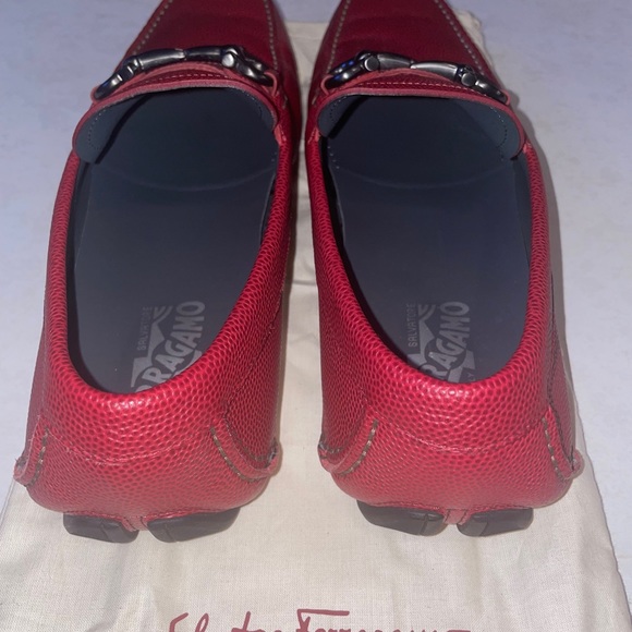 Salvatore Ferragamo Leather Gancini Driver main image 5